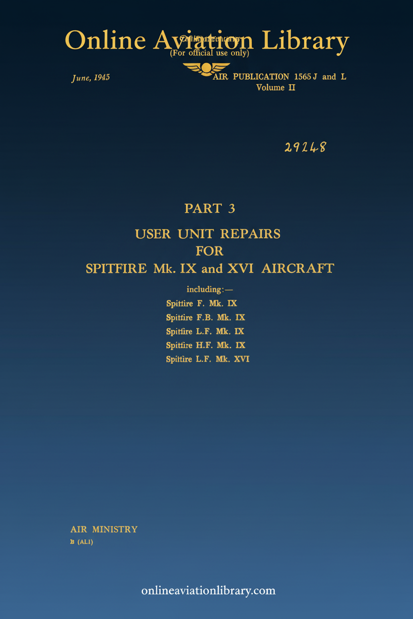 AP 1565J&L Vol II Part 3 User Unit Repairs Cover Page