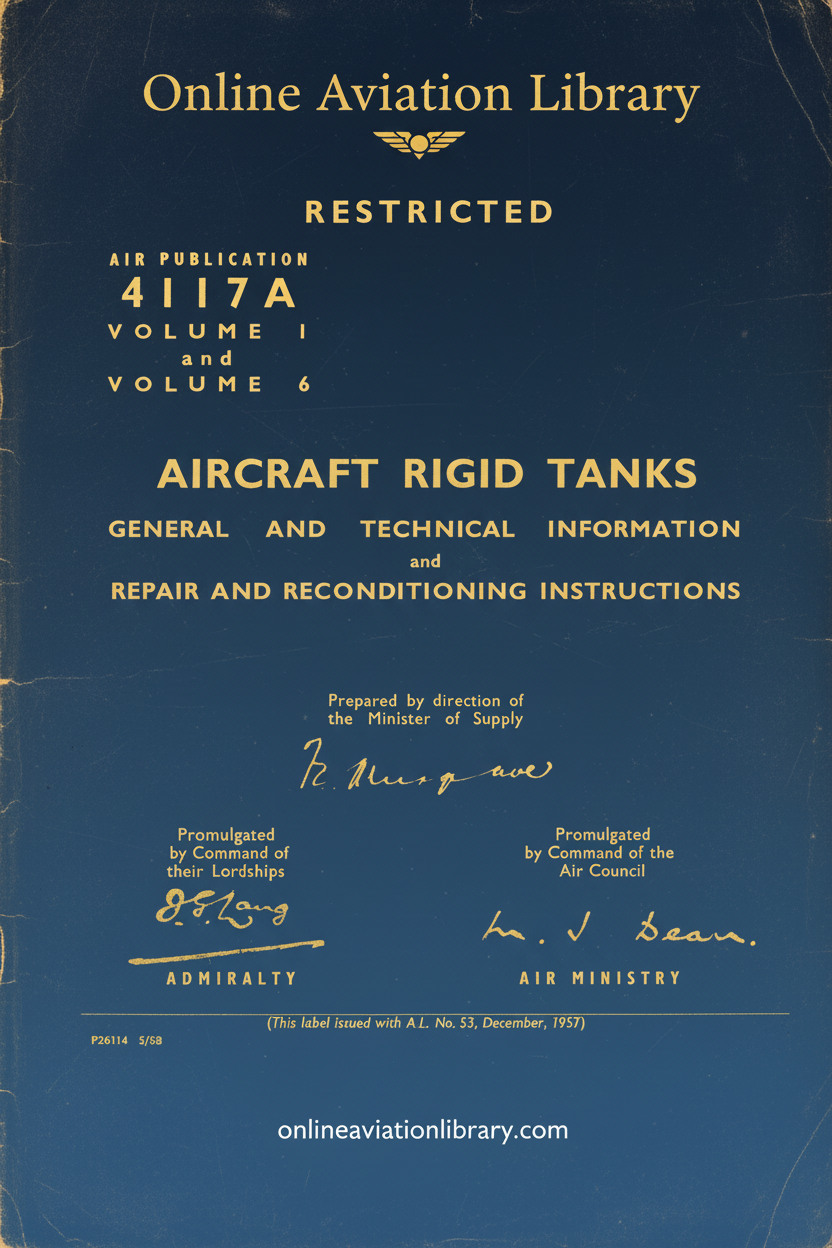 AP 4117A Aircraft Rigid Tanks Cover Page