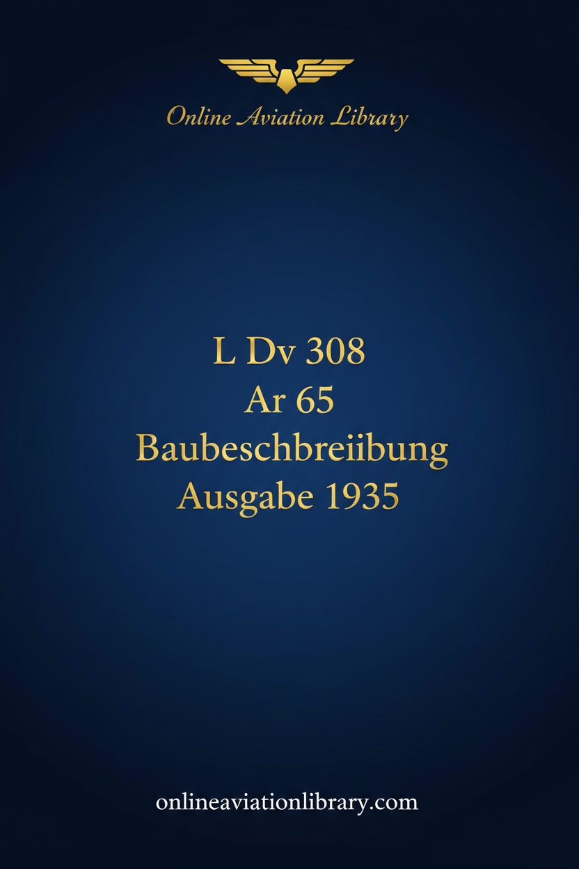 Ar 65 Baubeschreibung Text Cover