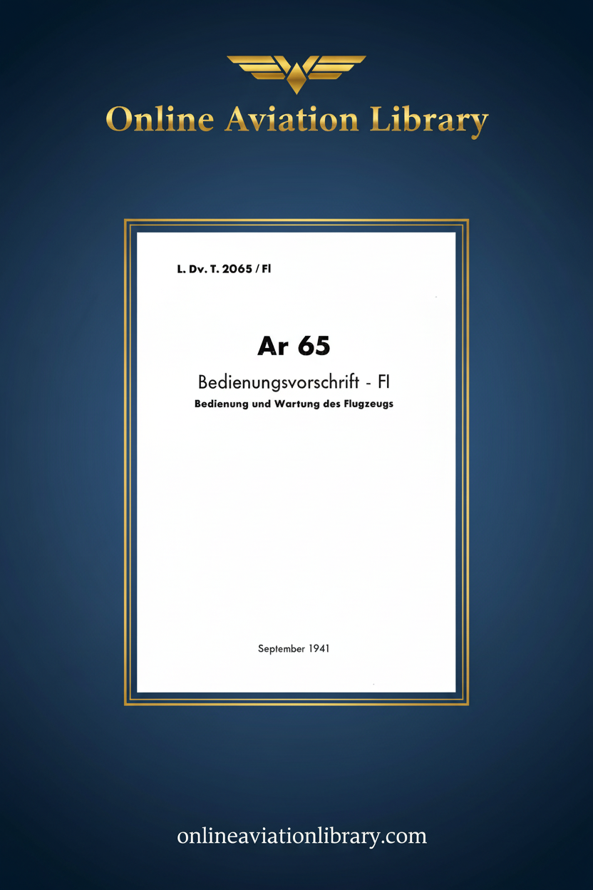 Ar 65 Bedienungsvorschrift Standard Cover Page 2