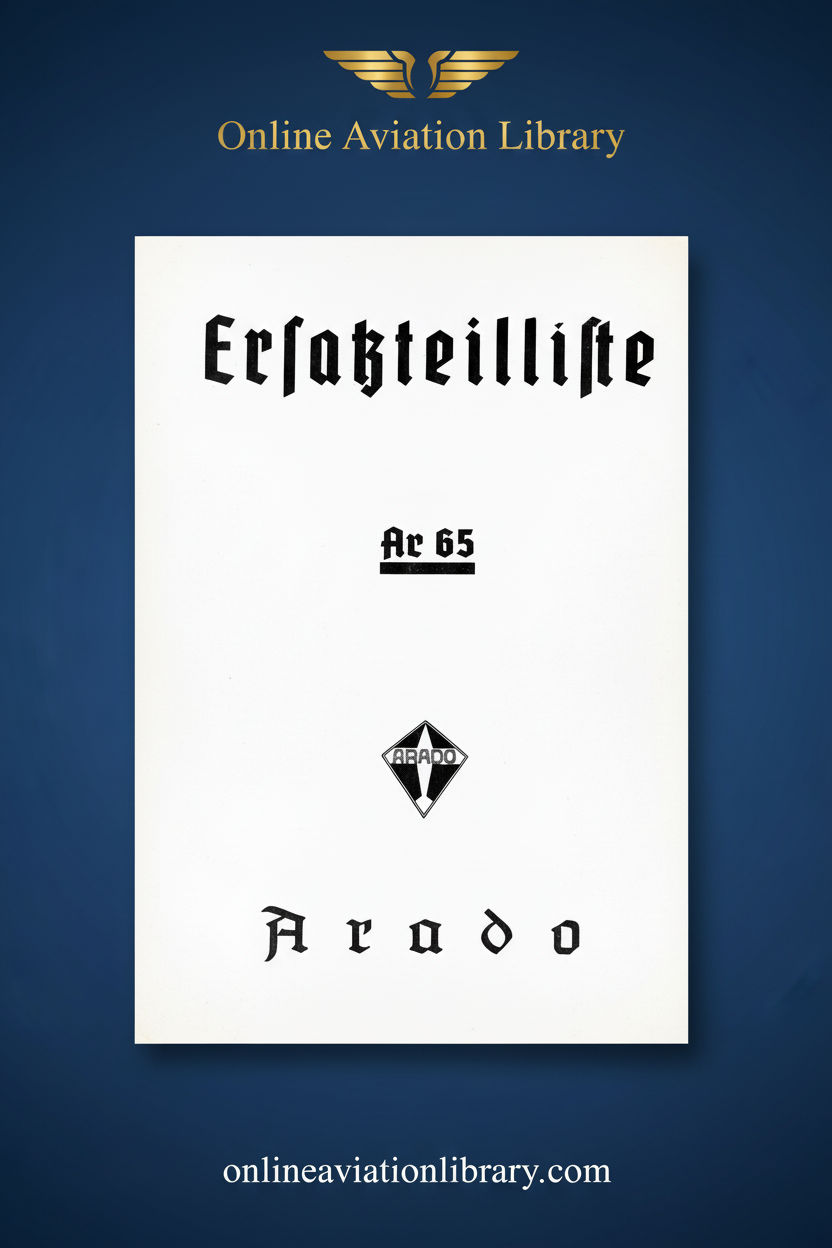 Ar 65 Ersatzteilliste Standard Cover Page 2