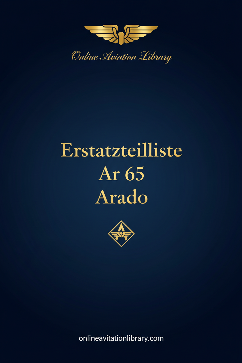 Ar 65 Ersatzteilliste Text Cover
