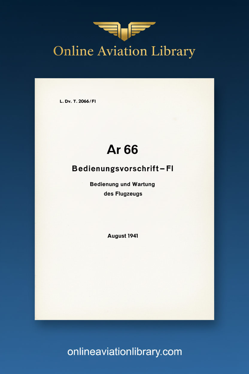 Ar 66 Bedienungsvorschrift Standard Cover Page 2