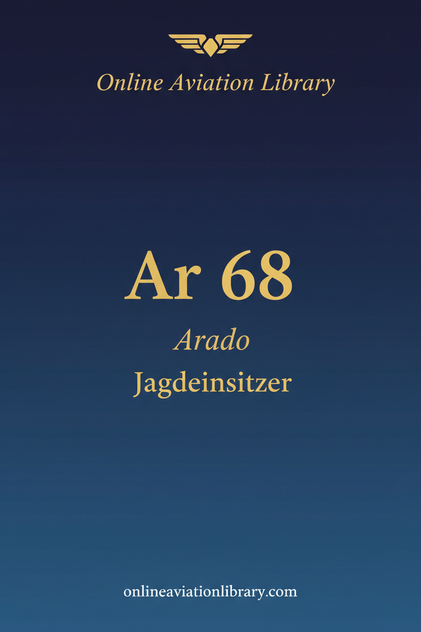 Ar 68 Fighter Aircraft Standard Cover Page