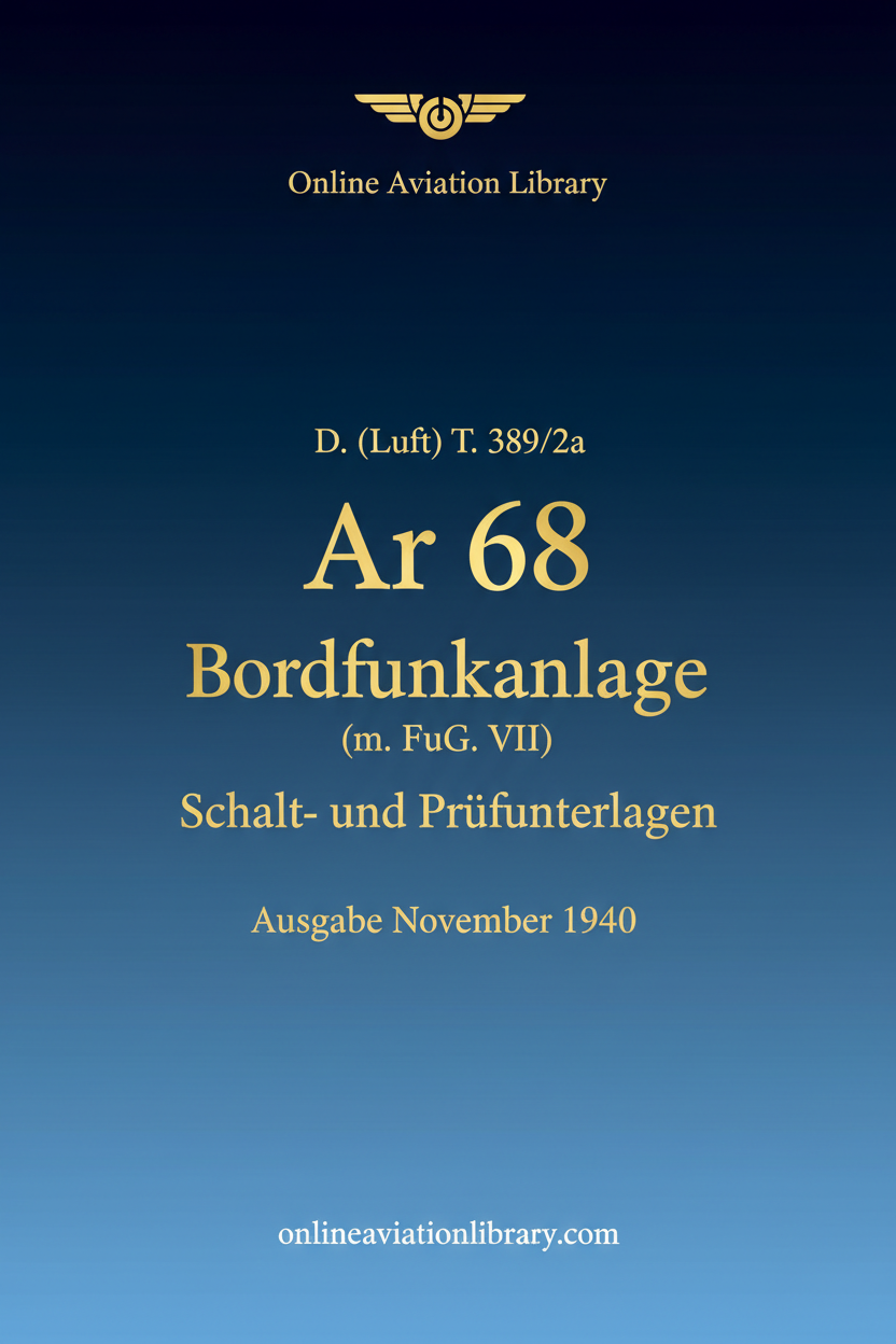 Ar 68 Radio Equipment Standard Cover Page