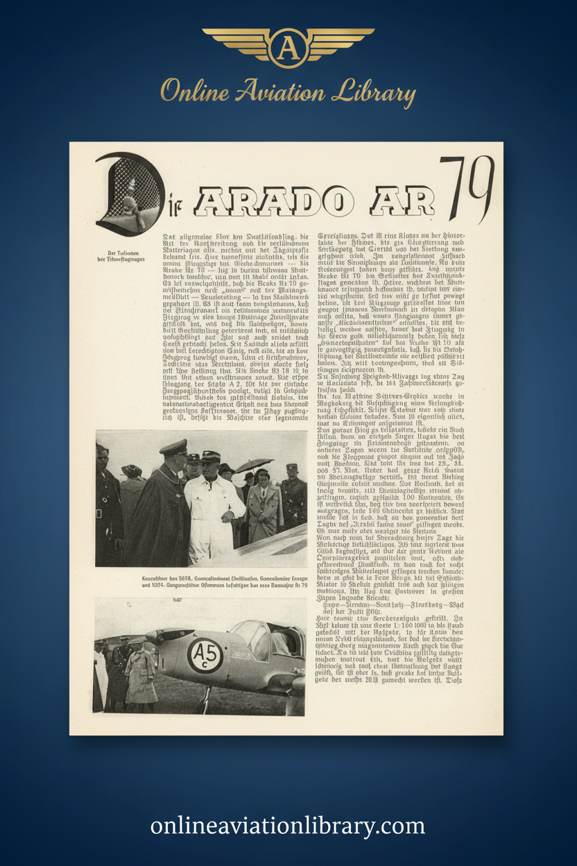 Ar 79 Deutschlandflug Race Report Standard Cover Page