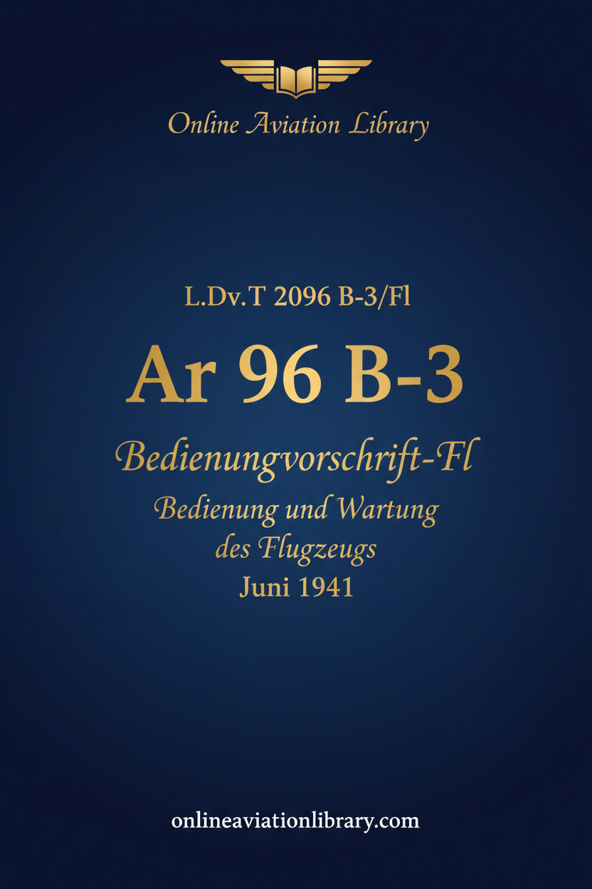 Ar 96 B-3 Bedienungsvorschrift Standard Cover Page