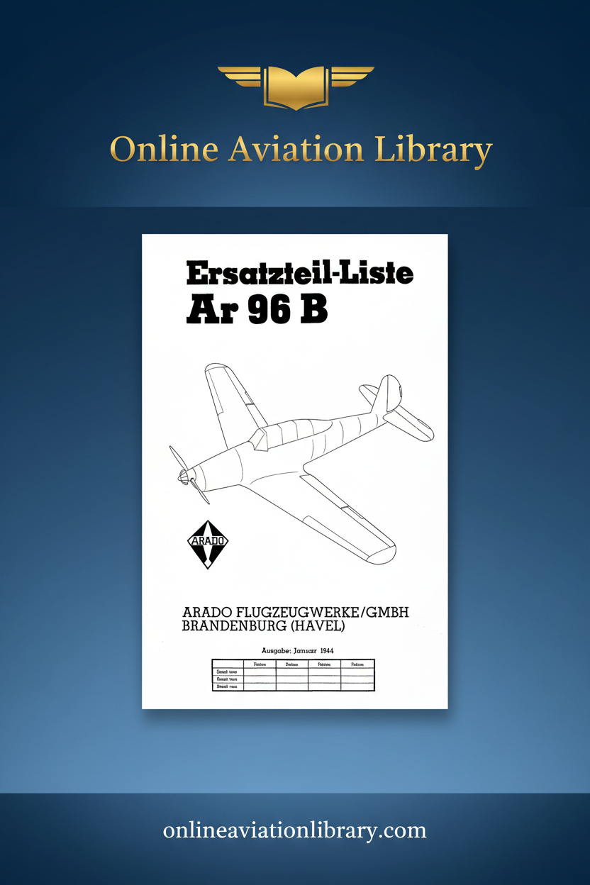 Ar 96 B Ersatzteil-Liste Standard Cover Page 2