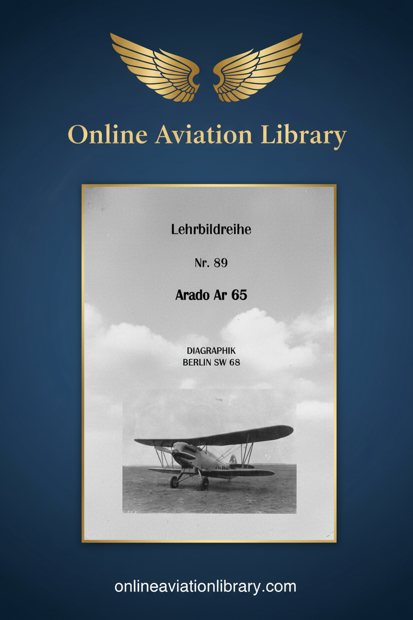 Arado Ar 65 Lehrbildreihe Standard Cover Page 2