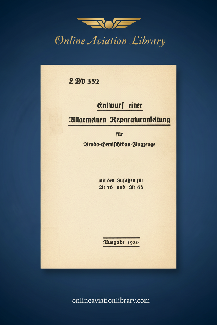 Arado Repair Manual Standard Cover Page 2