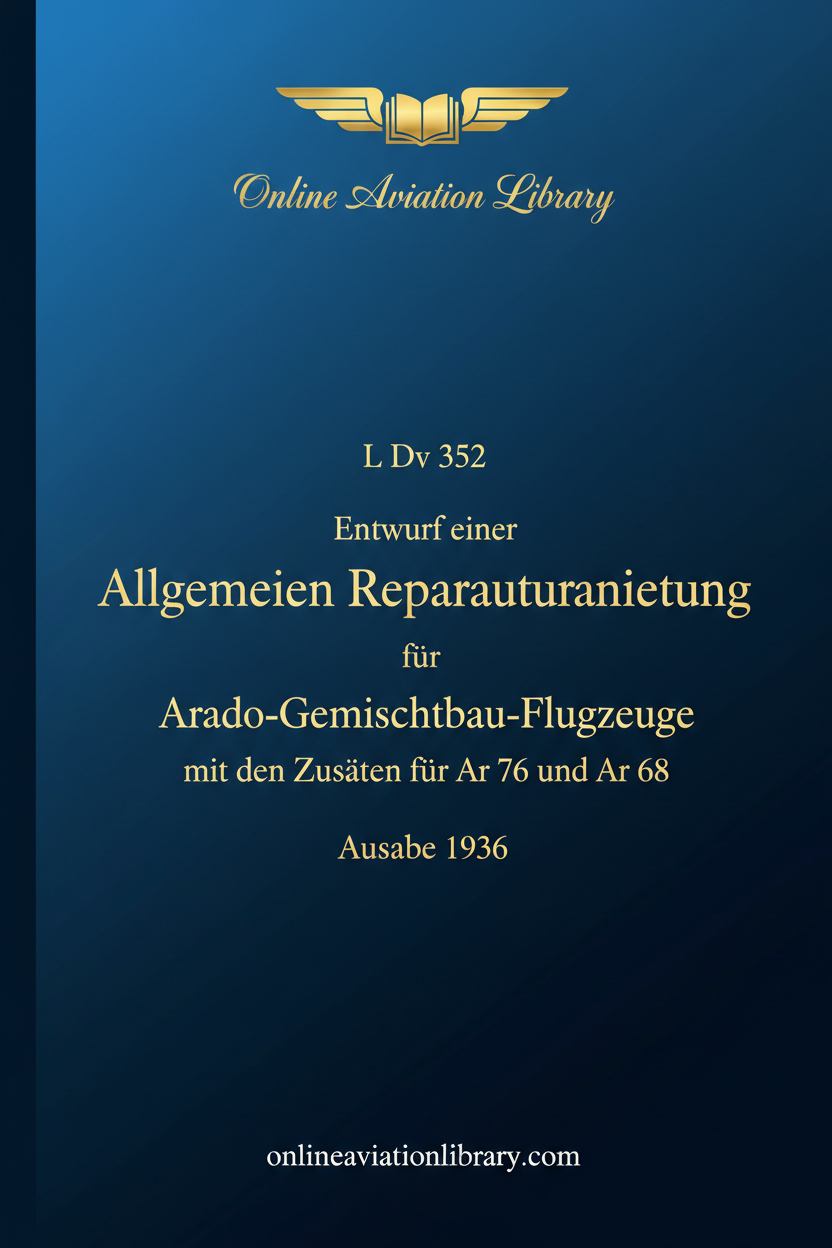 Arado Repair Manual Standard Cover Page