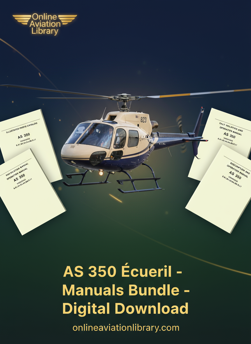 AS 350 Écureuil Helicopter Manuals Bundle Banner