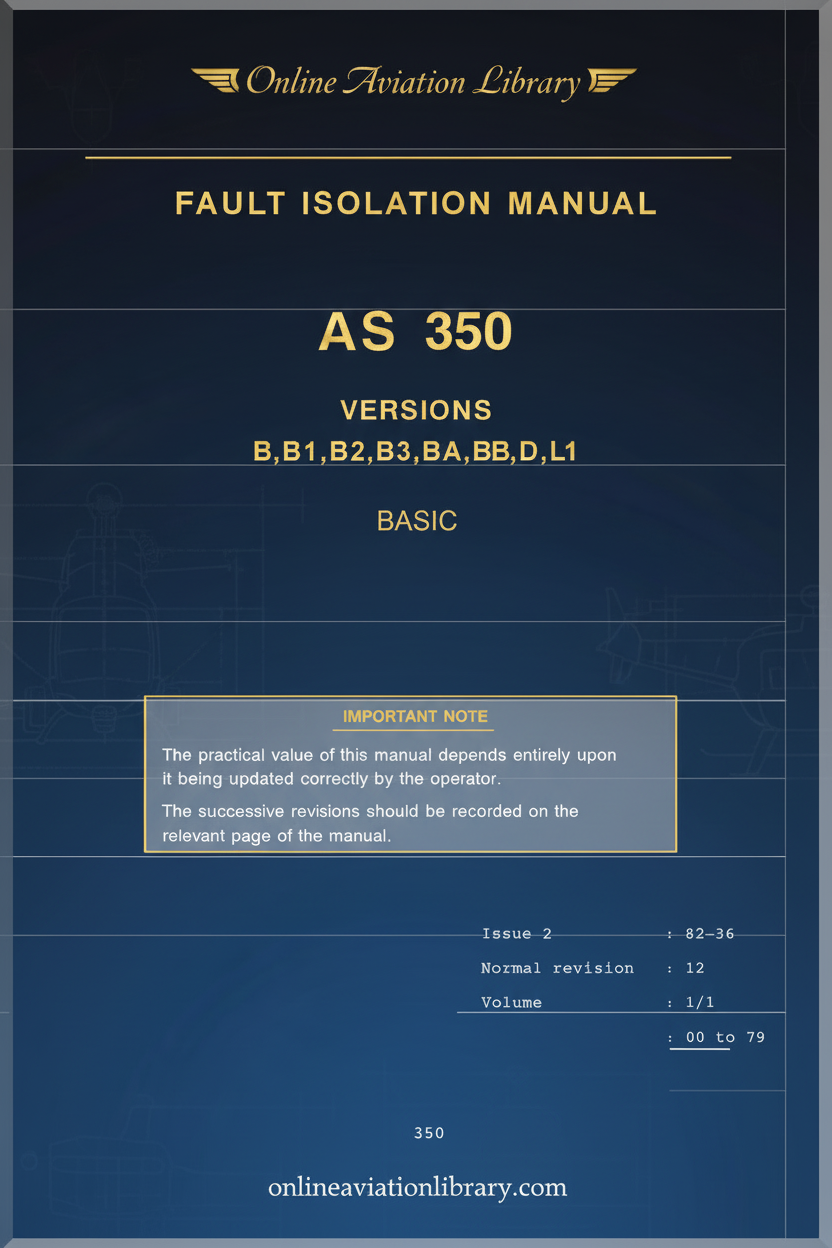 AS 350 Fault Isolation Manual Cover Page