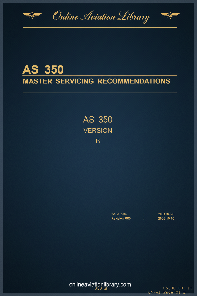 AS 350 Master Servicing Recommendations Cover Page