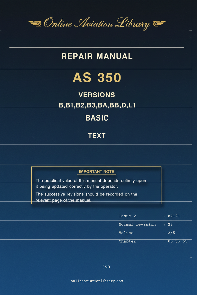 AS 350 Repair Manual Cover Page