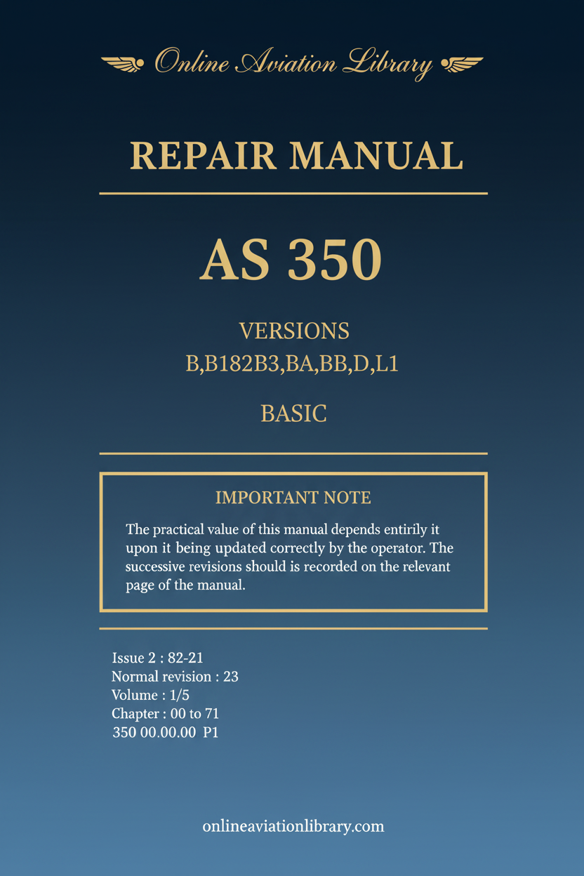 AS 350 Repair Manual Cover Page