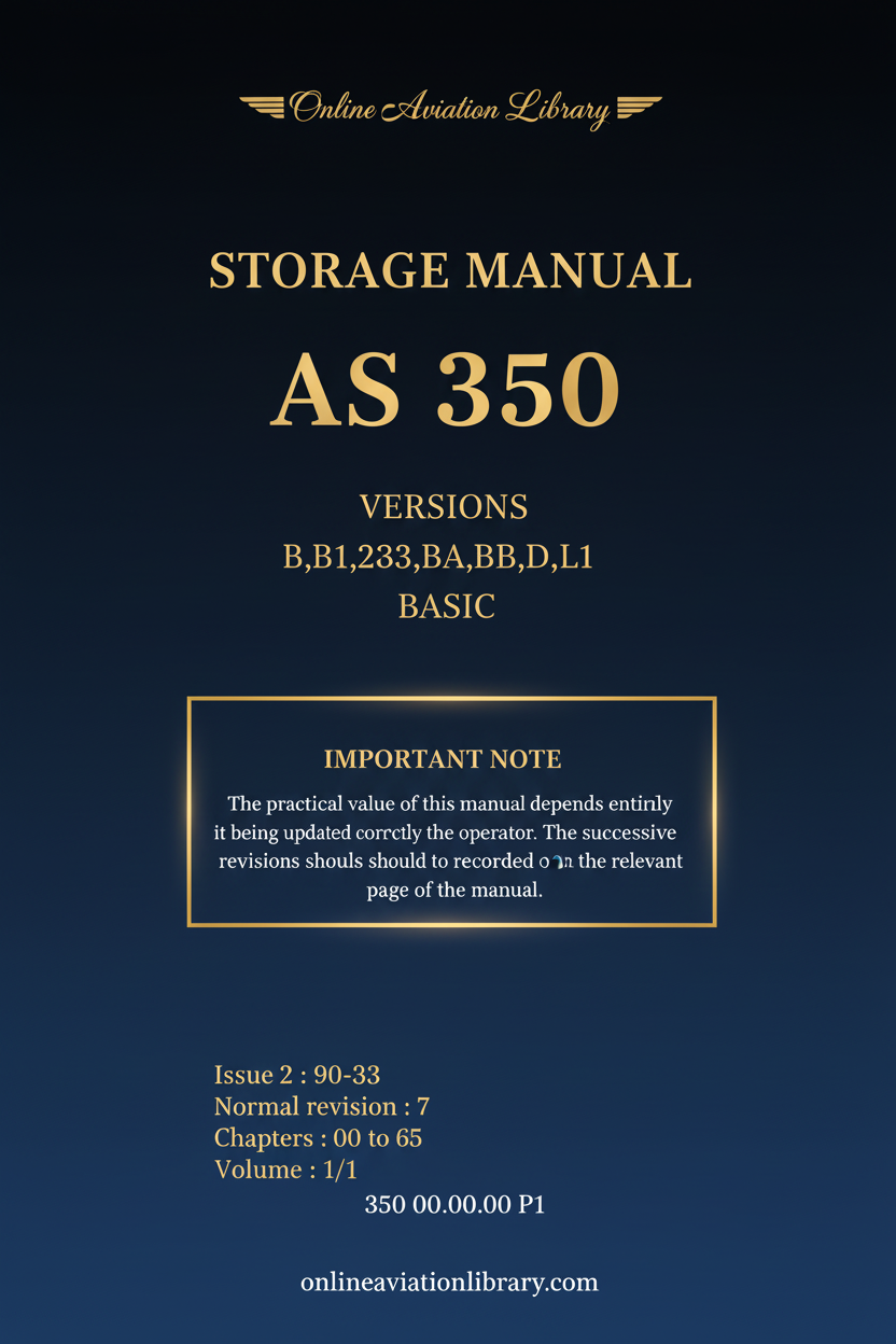 AS 350 Storage Manual Cover Page