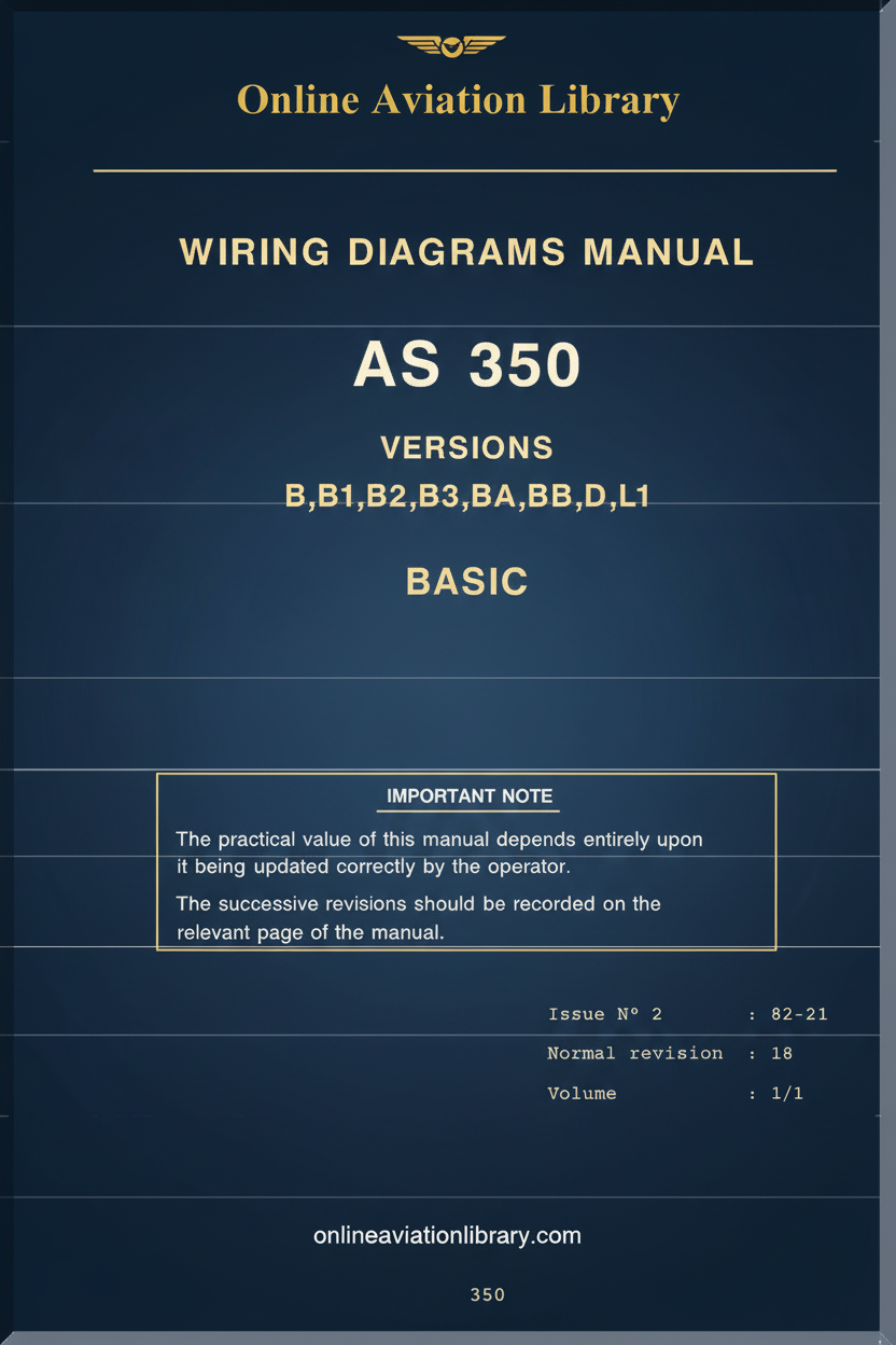 AS 350 Wiring Diagrams Manual Cover Page