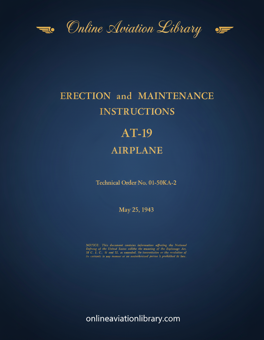AT-19 Erection and Maintenance Instructions Cover