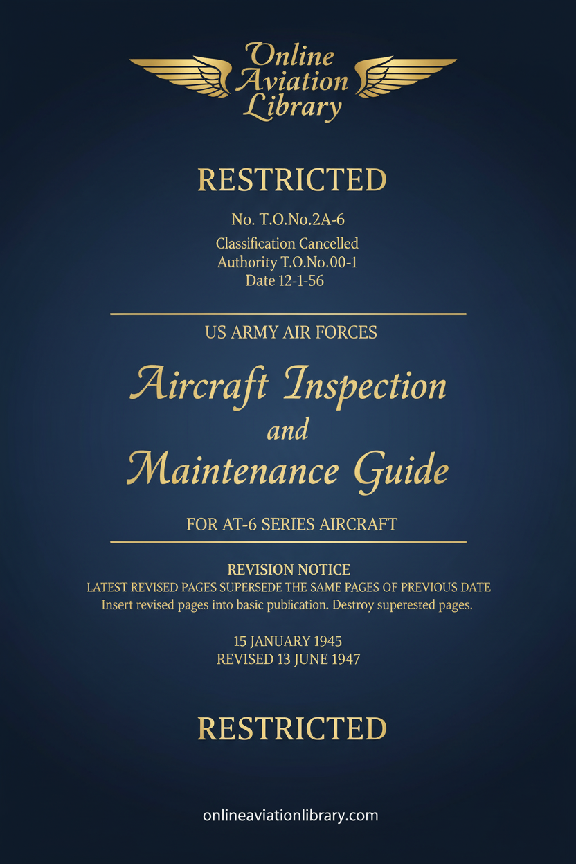 AT-6 Inspection and Maintenance Guide Standard Cover Page