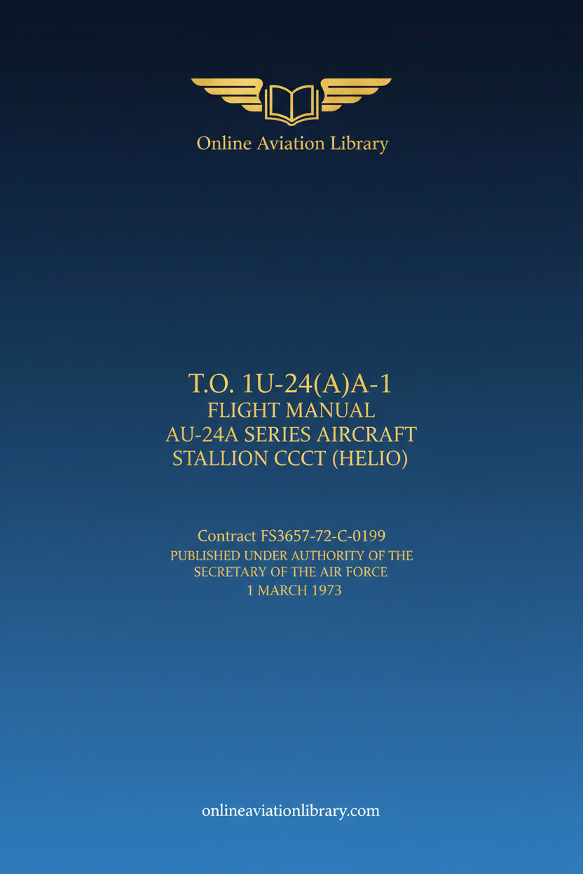 AU-24A Stallion Flight Manual Standard Cover Page