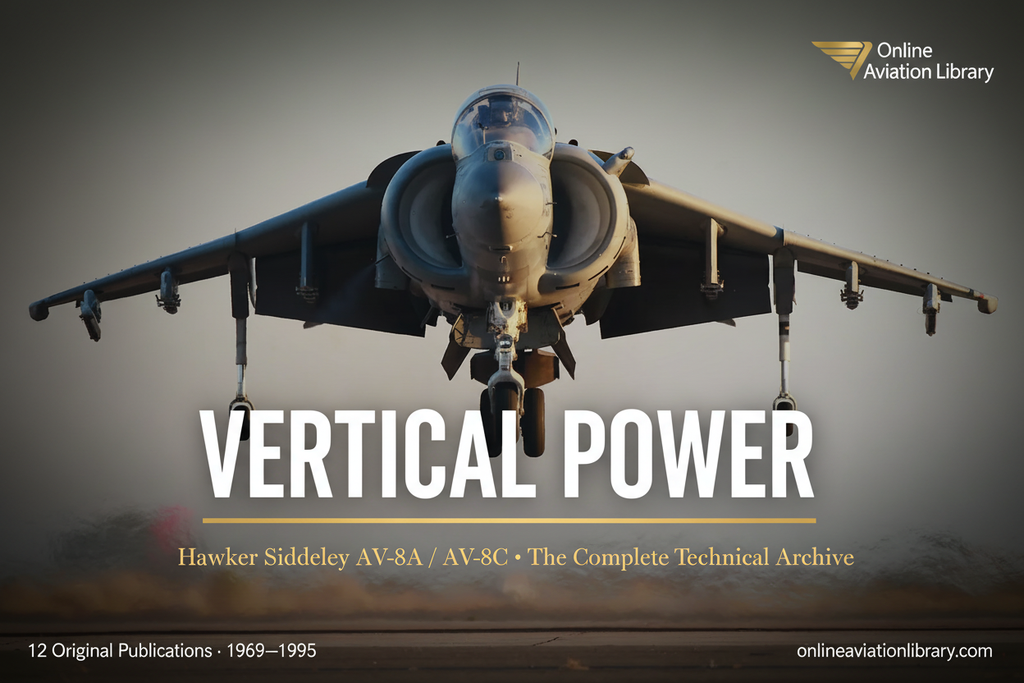 AV-8A AV-8C Harrier Banner - Vertical Power Dusk