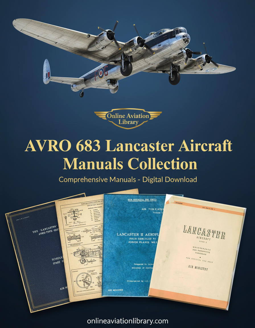 AVRO 683 Lancaster Aircraft Manuals Collection Banner - Clean Version