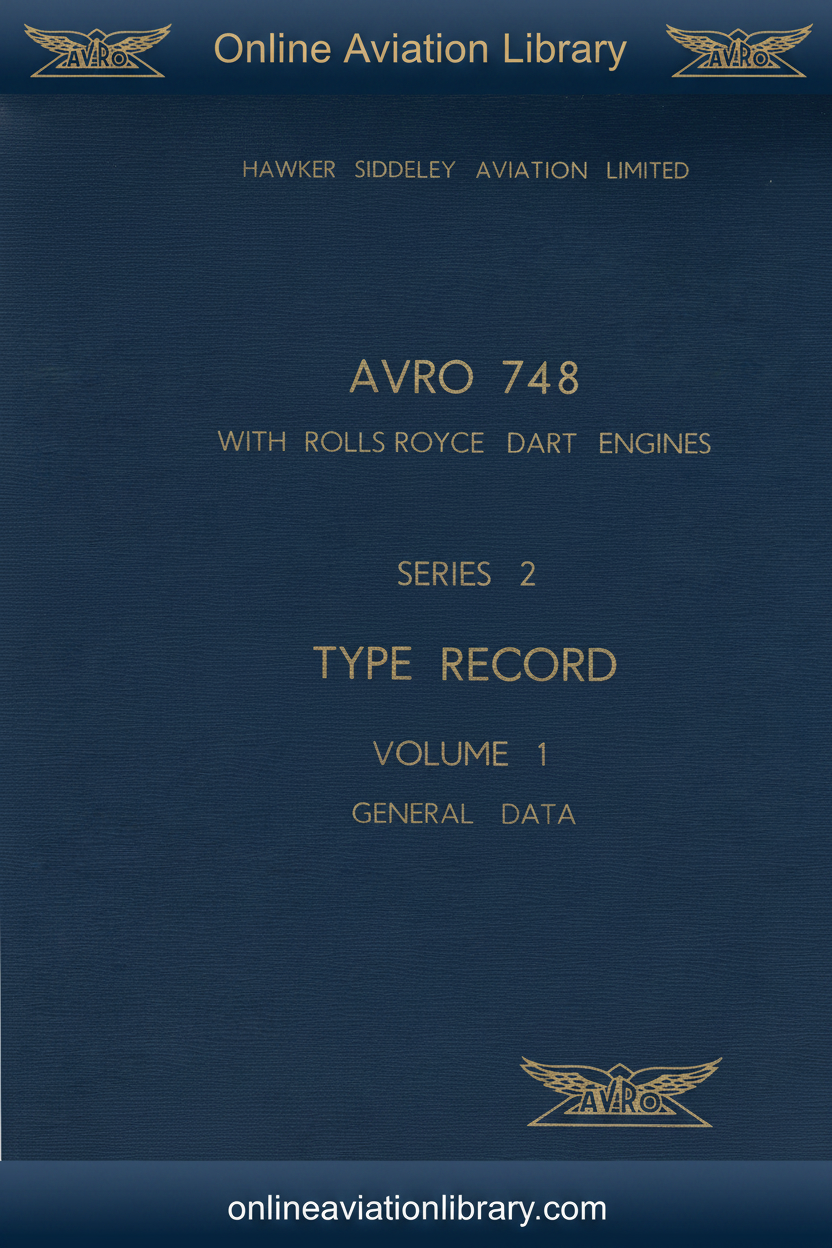 Avro 748 Type Record Cover
