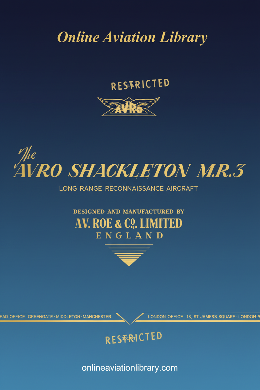 Avro Shackleton MR.3 Standard Cover Page