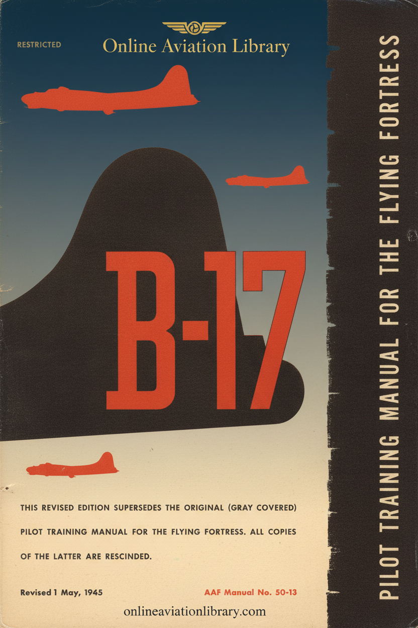 B-17 Flying Fortress Pilot Training Manual Cover