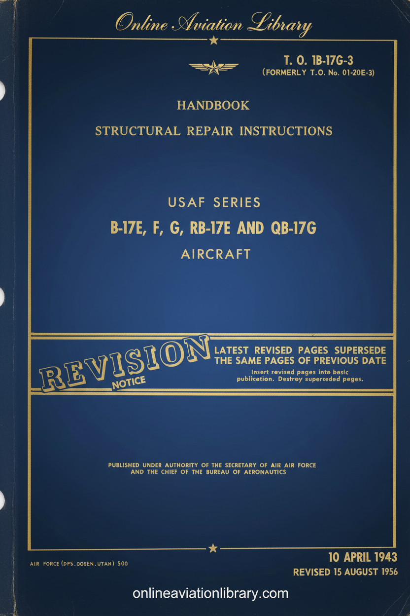 B-17 Series Structural Repair Instructions Cover Page
