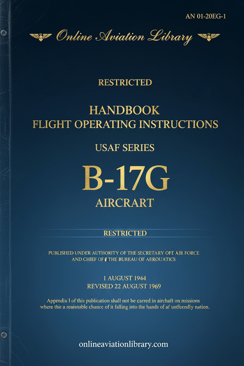 B-17G Flight Operating Instructions Cover Page