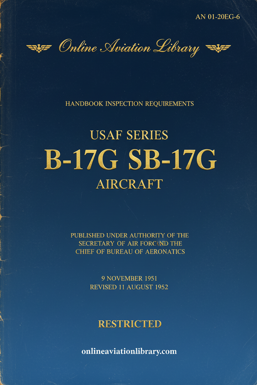 B-17G SB-17G Inspection Requirements Cover Page