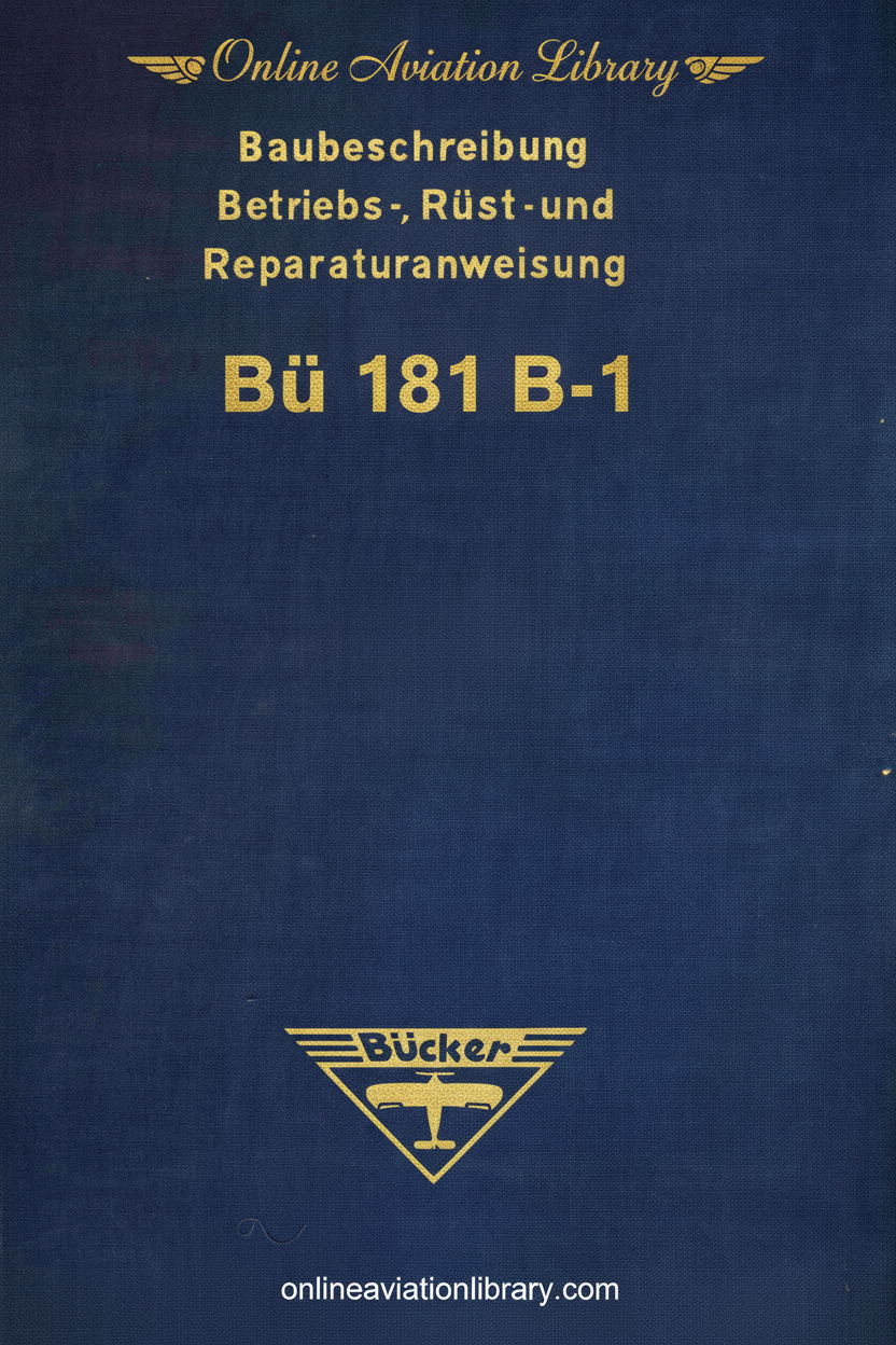 Bü 181 B-1 Manual Cover Page