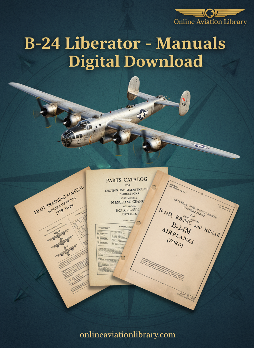 B-24 Liberator Manuals Bundle Banner