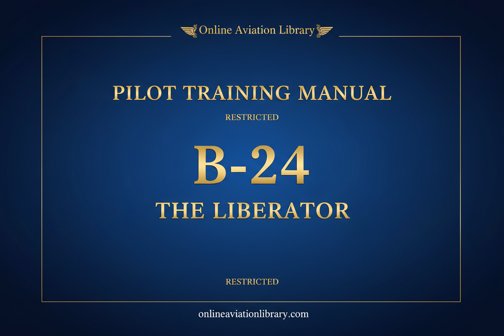B-24 Liberator Pilot Training Manual Cover Page