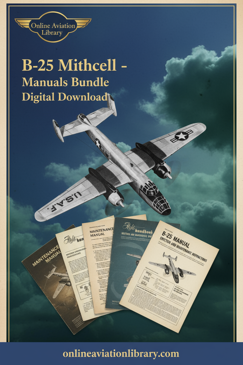 B-25 Mitchell Manuals Bundle Banner
