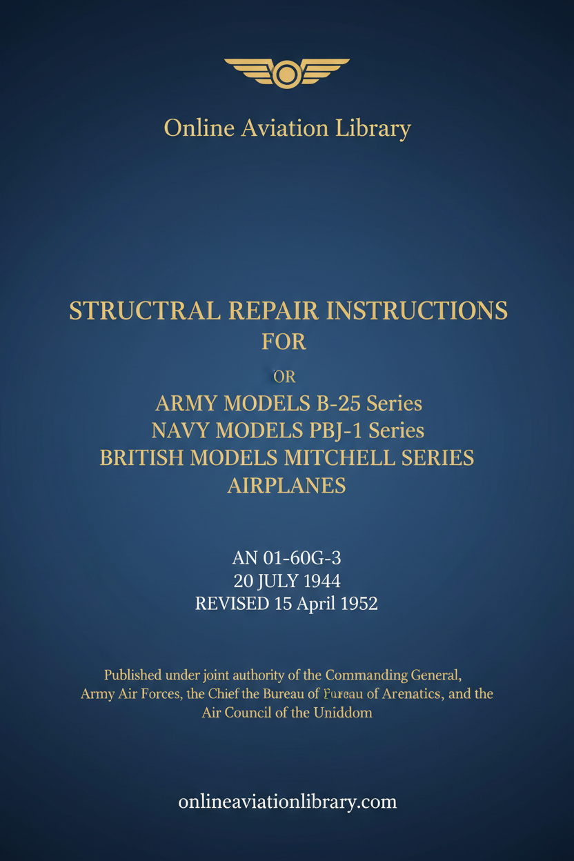 B-25 Mitchell Standard Cover Page 1952