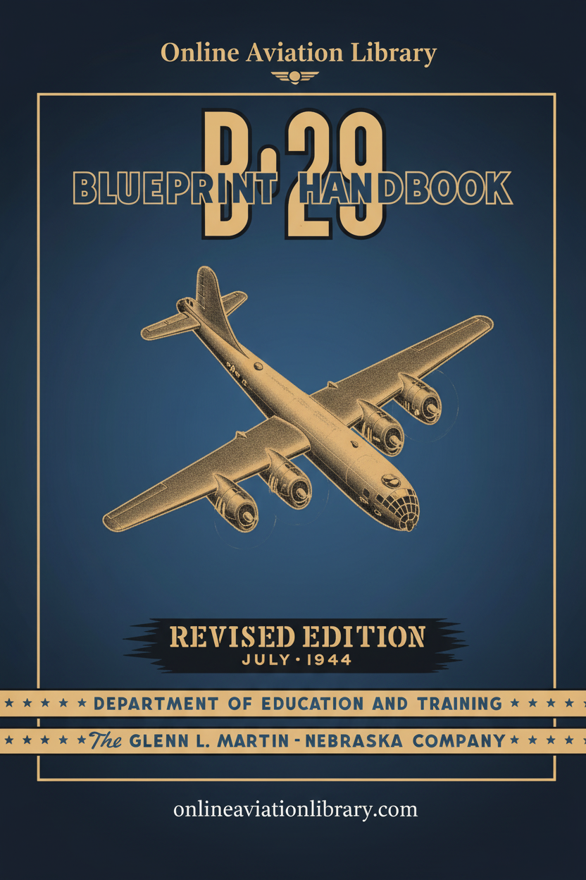 B-29 Blueprint Handbook Cover Page - Redesigned