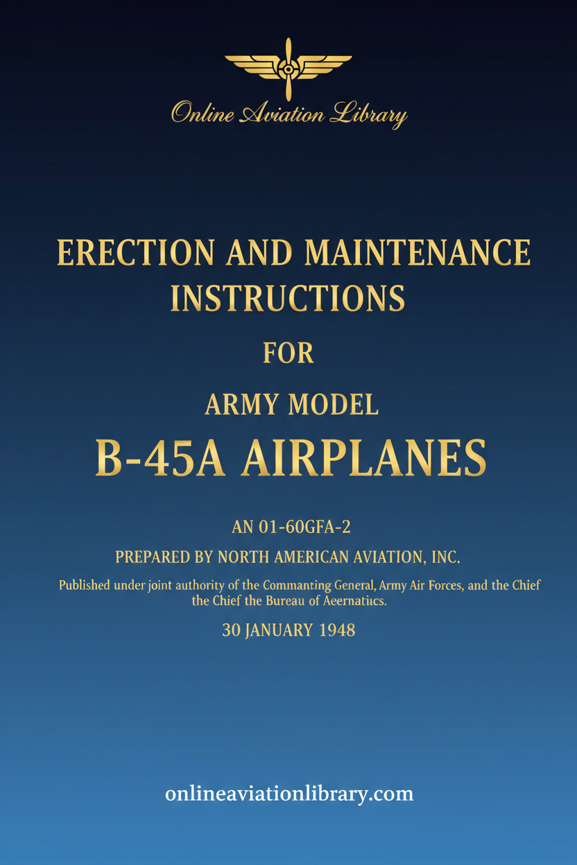 B-45A Erection and Maintenance Instructions Standard Cover Page
