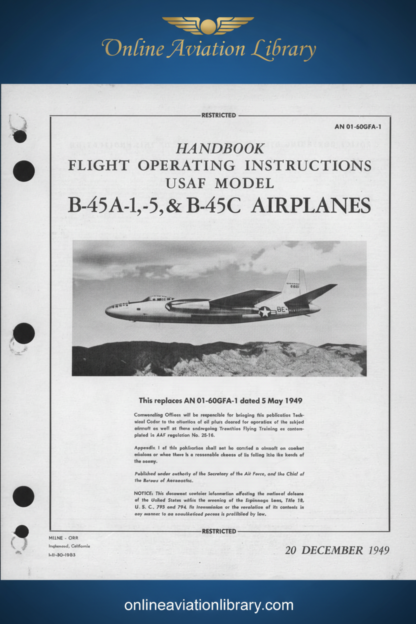 B-45A Standard Cover Page