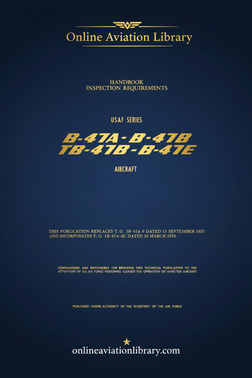 B-47A through B-47E Handbook Inspection Requirements Cover Page