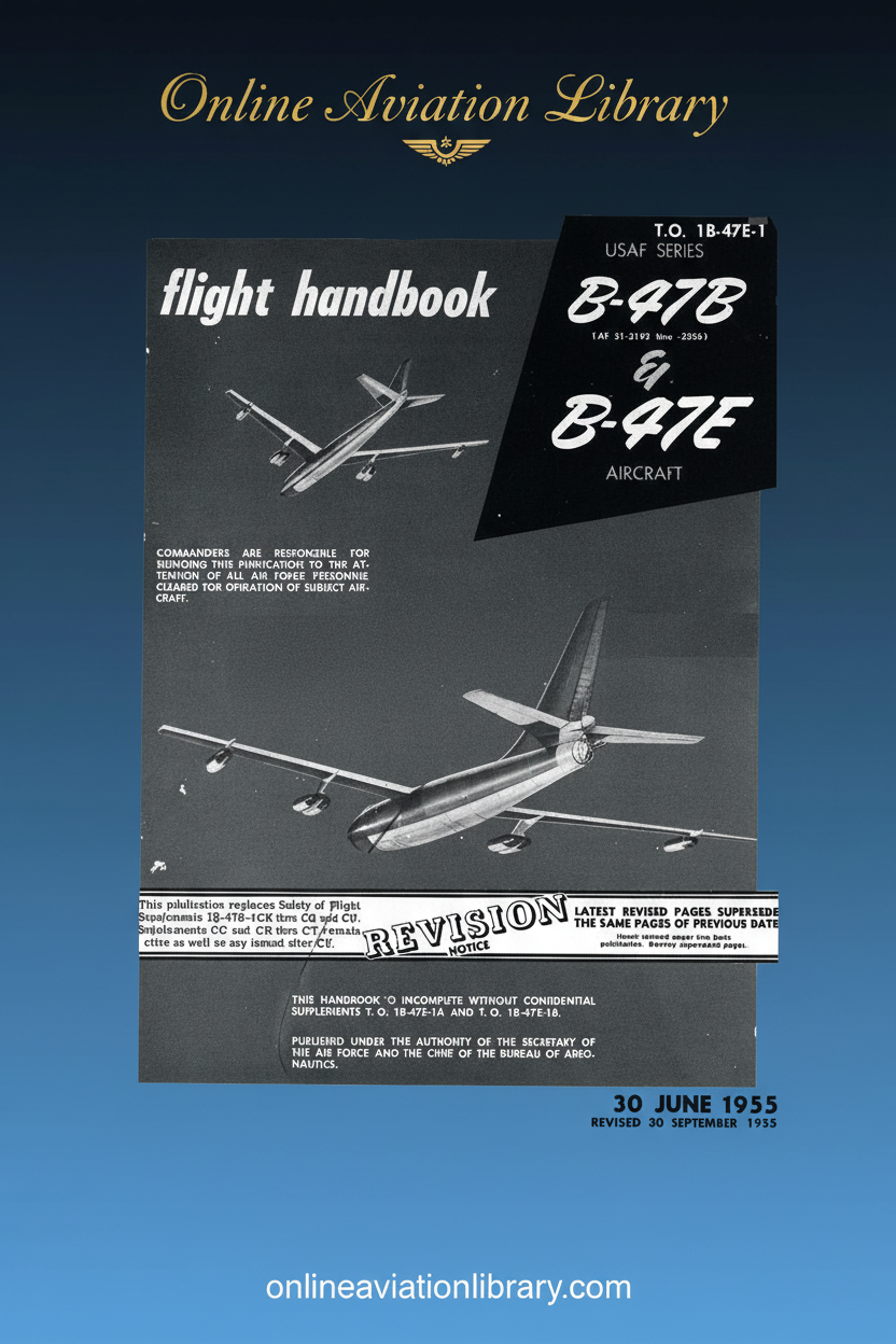B-47B & B-47E Flight Handbook Cover Page