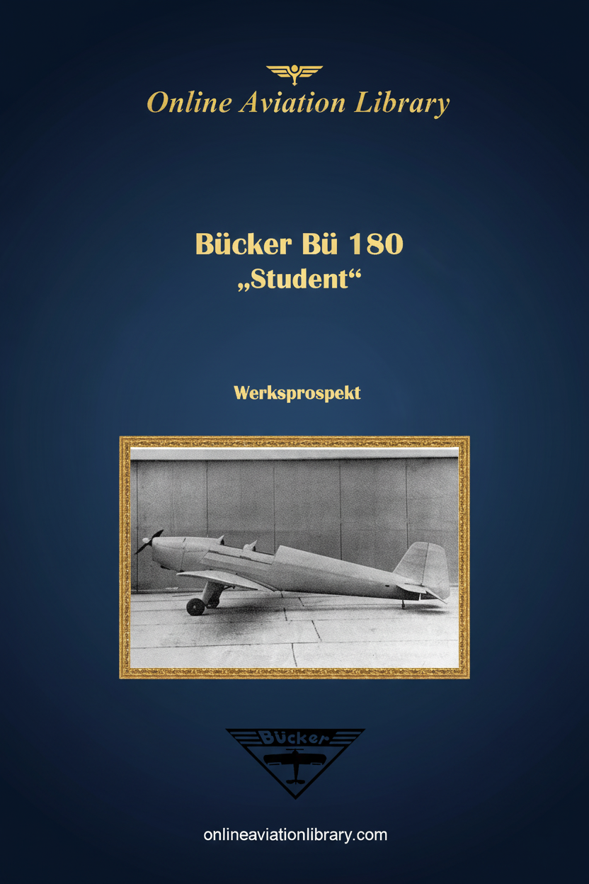 Bücker Bü 180 Student Cover Page