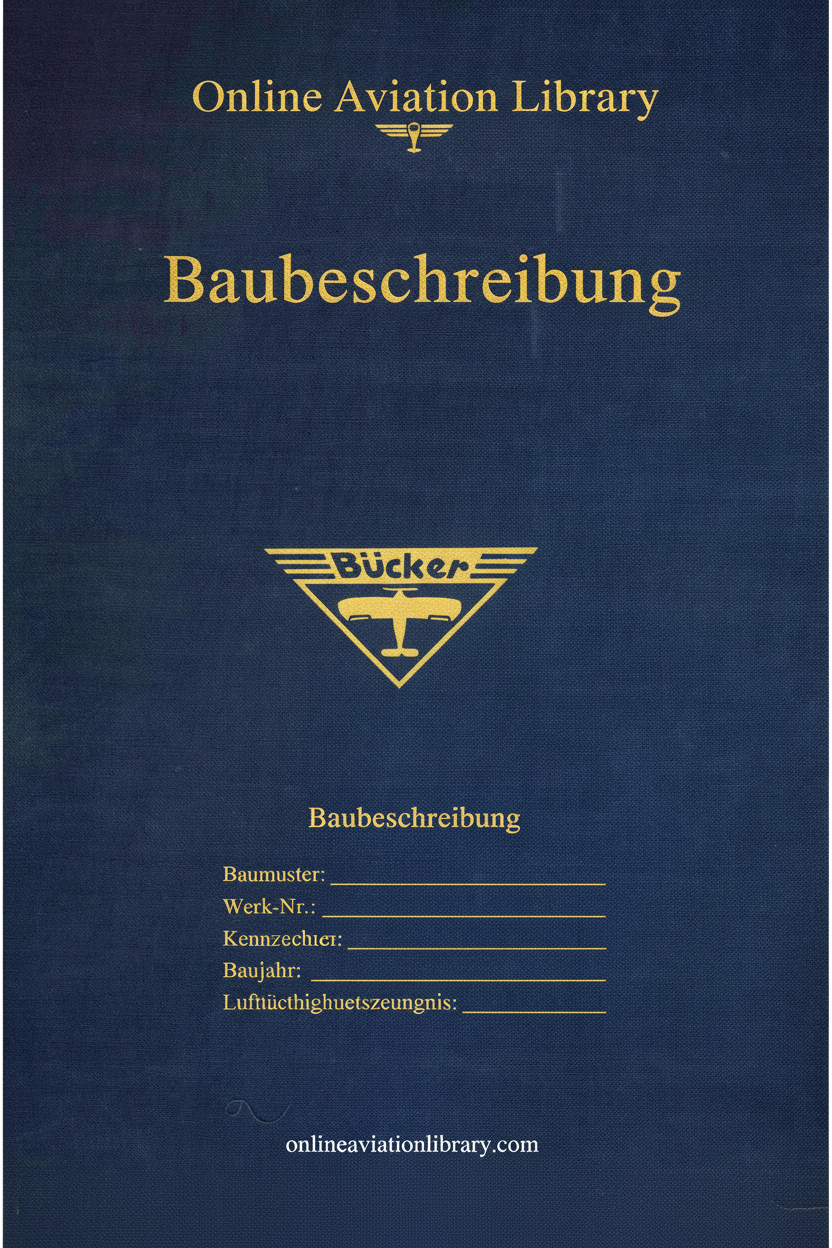 Bücker Baubeschreibung Cover Page