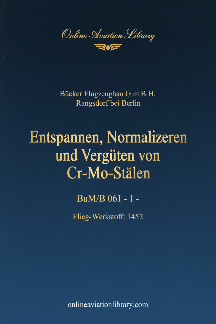 Bücker Cr-Mo Steel Treatment Cover Page