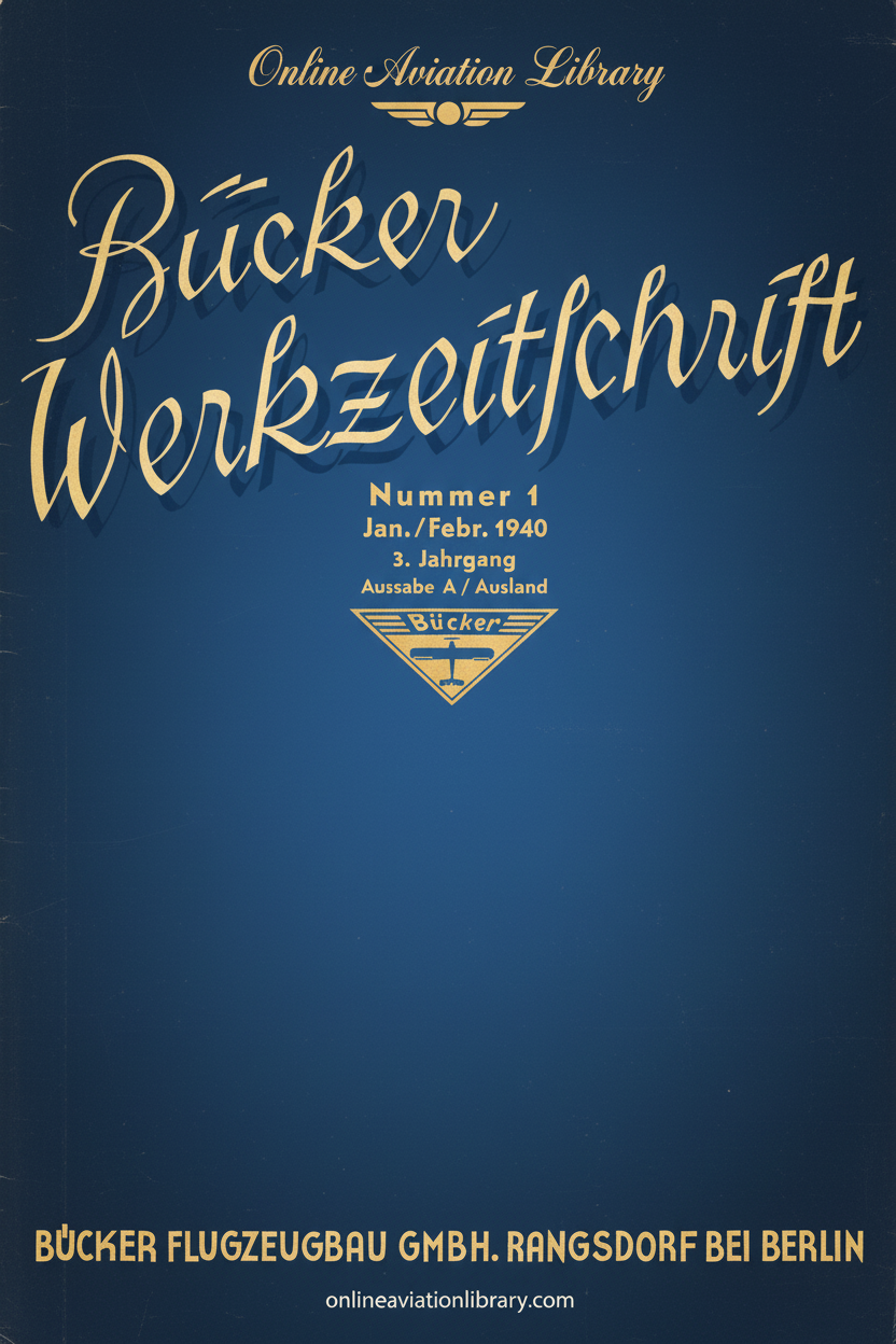 Bücker Werkzeitschrift Cover Page
