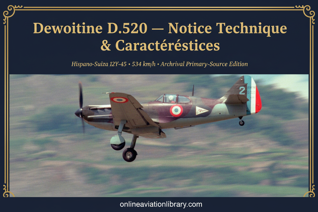 Banner 4 — D.520 Wartime Camouflage, Performance Data