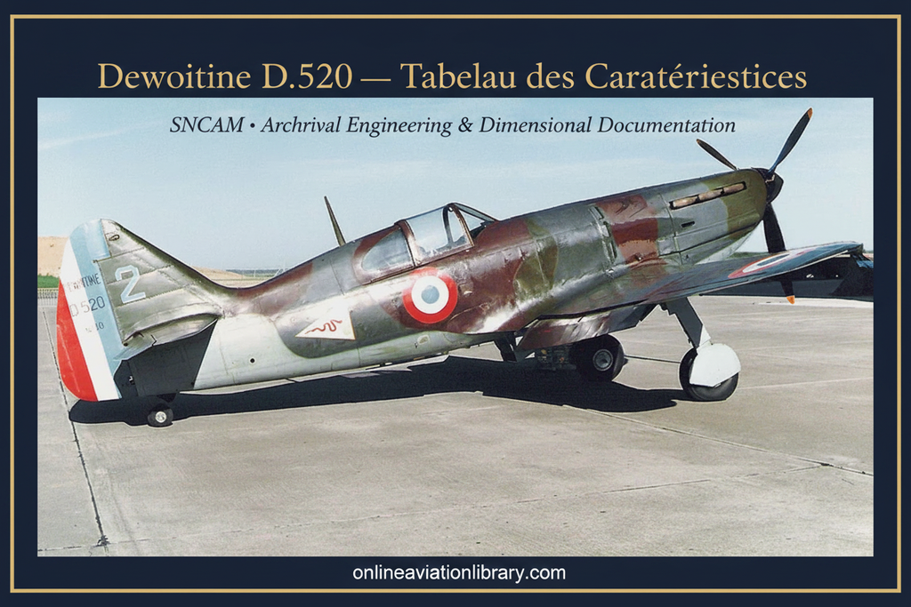 Banner 5 — D.520 Static Tarmac, Caractéristiques