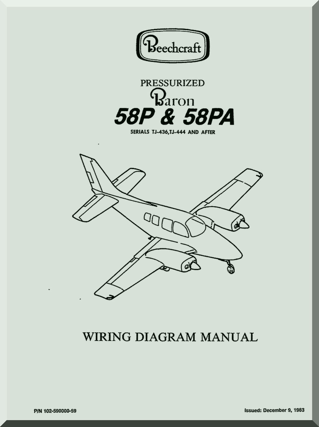 Beechcraft 55 / 56 / 58 Baron / T-42A Cochise Aircraft Manuals Collection
